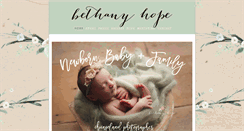 Desktop Screenshot of bethanyhopephoto.com